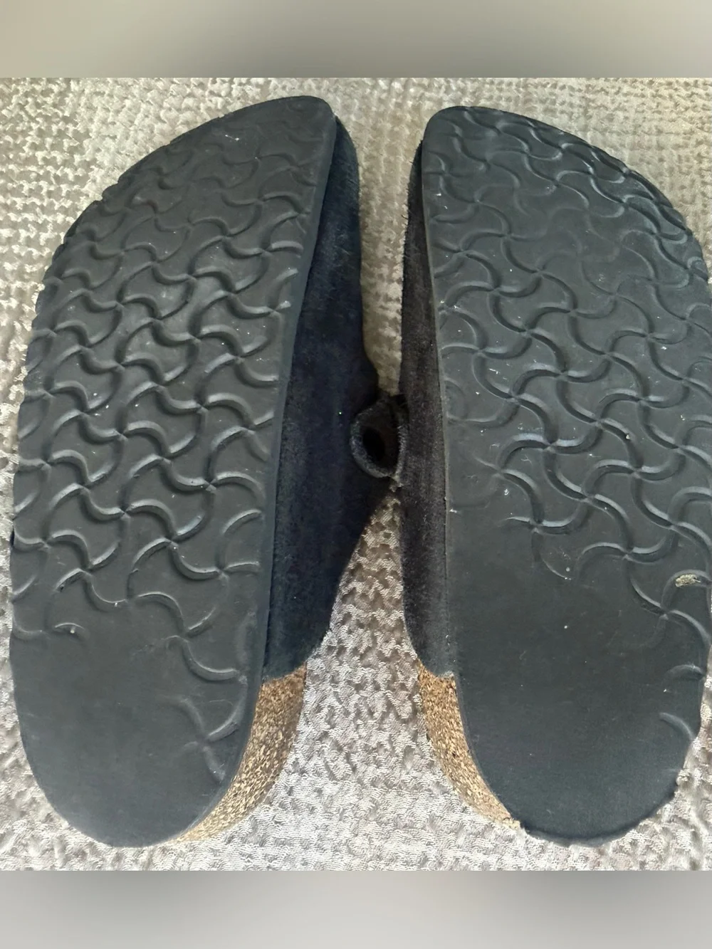 Birkenstock Boston Black Suede Clogs Mule Slip-On Approx Men’s US 9 Read Meas